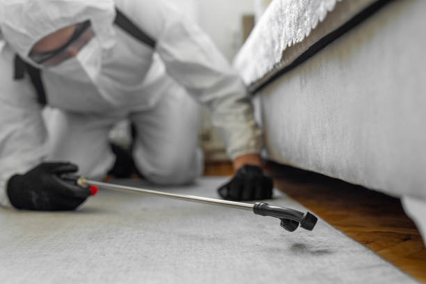 Professional Mosquito Control technician working in Desert Edge, CA